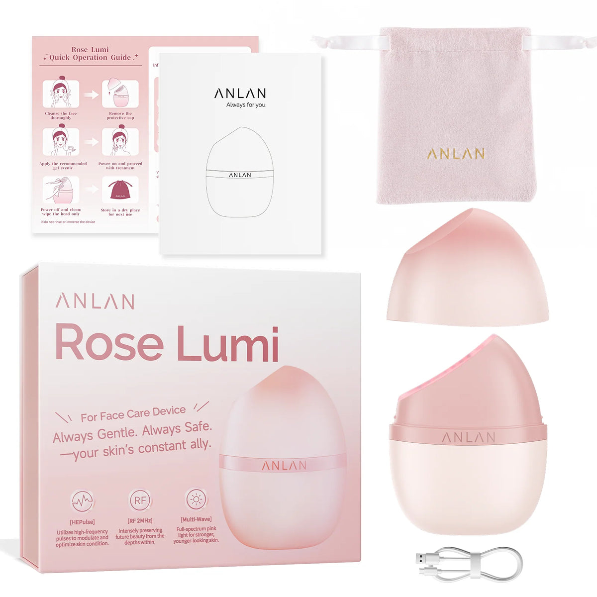 Rose Lumi LED & RF Face Device (ANLAN)