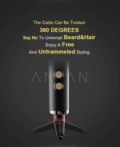 Beard & Hair Straightening Brush HZS01 (ANLAN)