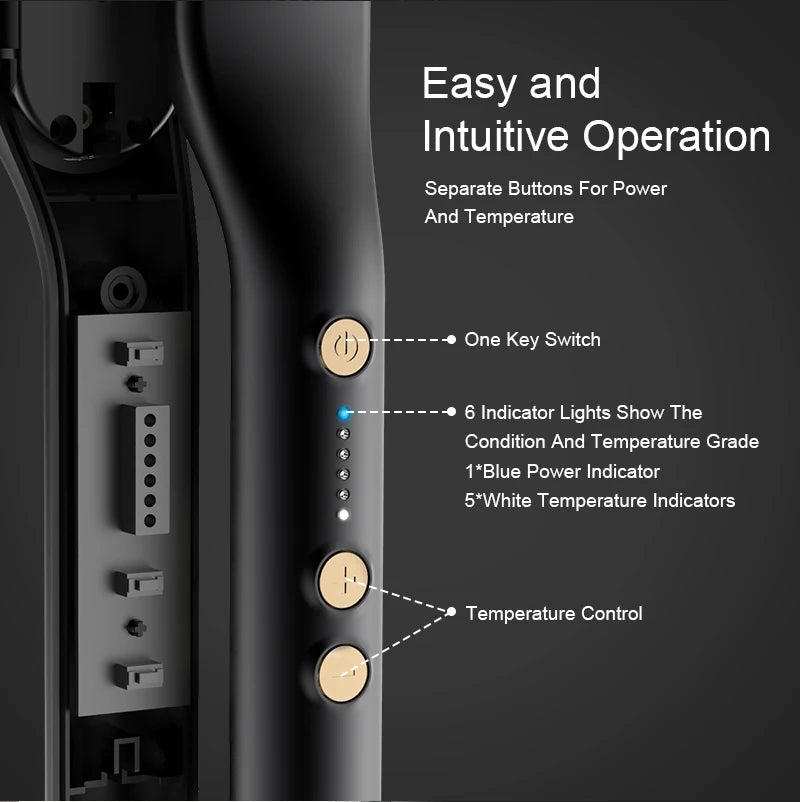 Beard & Hair Straightening Brush HZS01 (ANLAN)