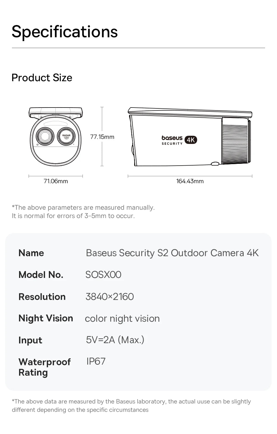 GuardianView 4K Solar Camera (BASEUS)