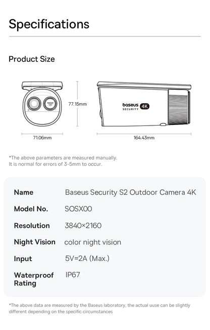 GuardianView 4K Solar Camera (BASEUS)