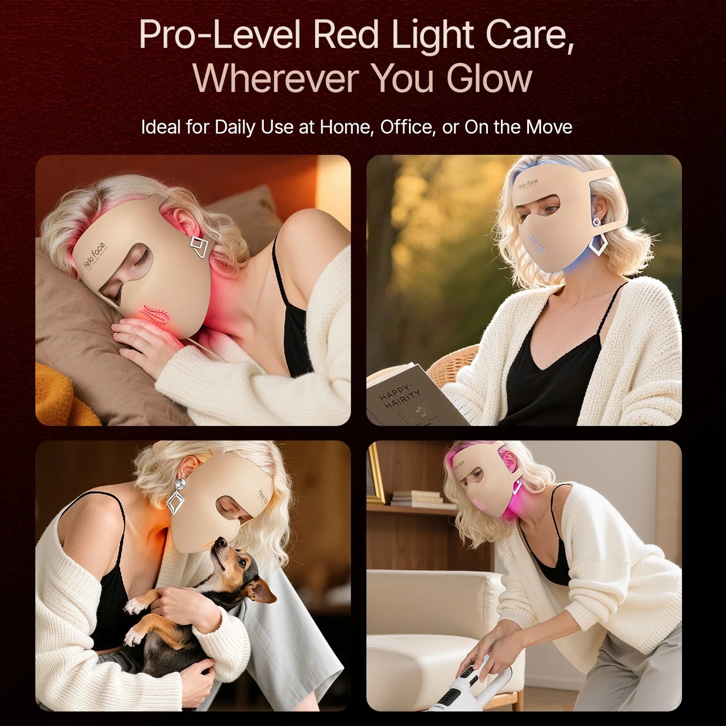 LED Light Therapy Mask (HELLO FACE)