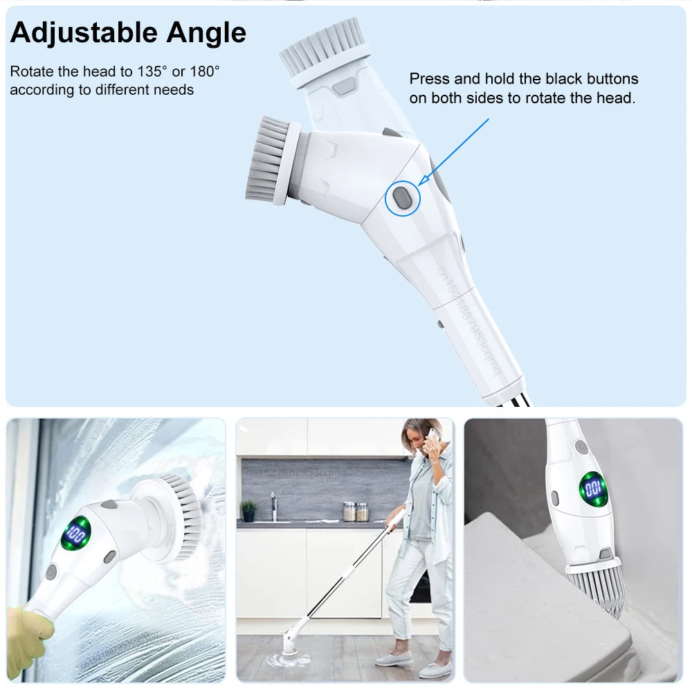 Electric Cleaning Brush 8-in-1 (Cordless)