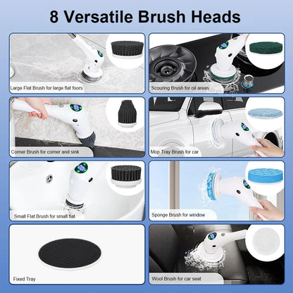 Electric Cleaning Brush 8-in-1 (Cordless)