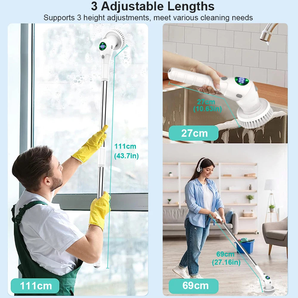 Electric Cleaning Brush 8-in-1 (Cordless)