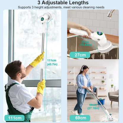 Electric Cleaning Brush 8-in-1 (Cordless)