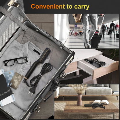 Beard & Hair Straightening Brush HZS01 (ANLAN)