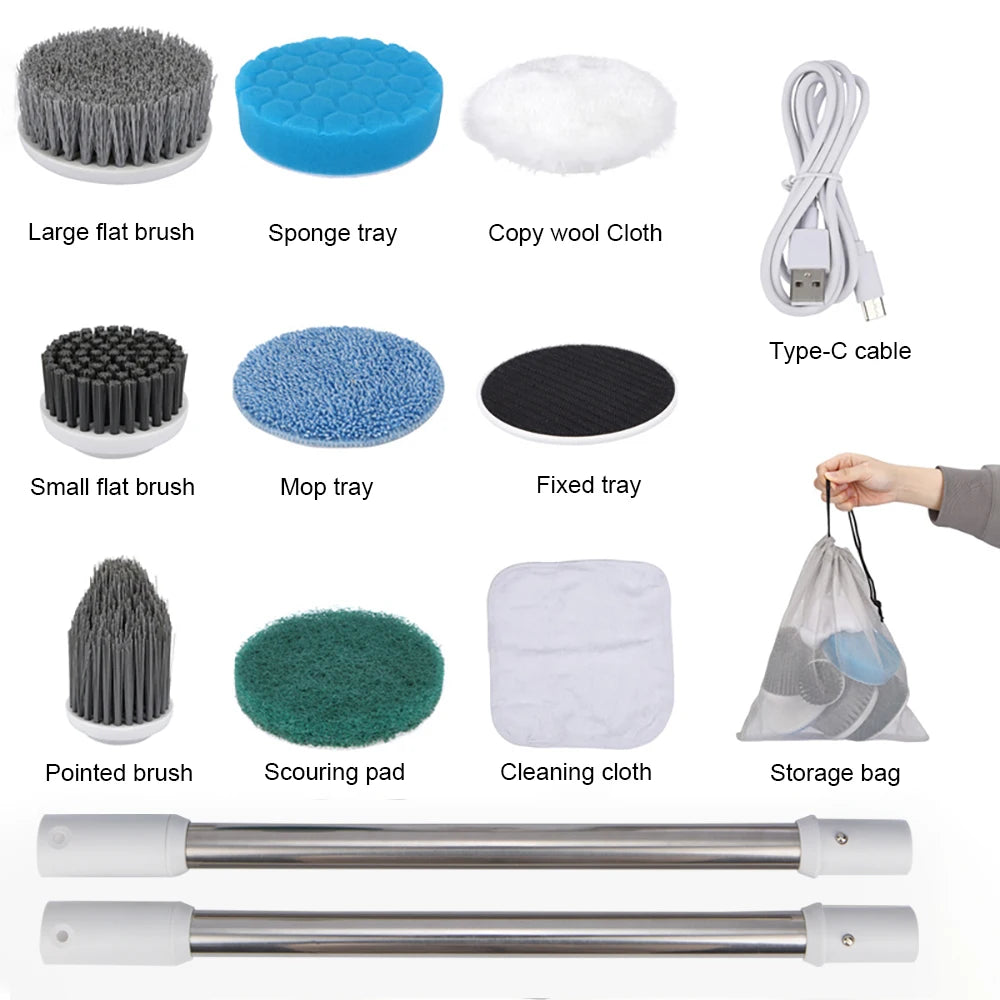 Electric Cleaning Brush 8-in-1 (Cordless)