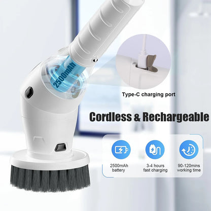Electric Cleaning Brush 8-in-1 (Cordless)